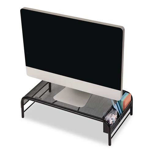 Mind Reader Metal Mesh Monitor Stand, For Up to 24