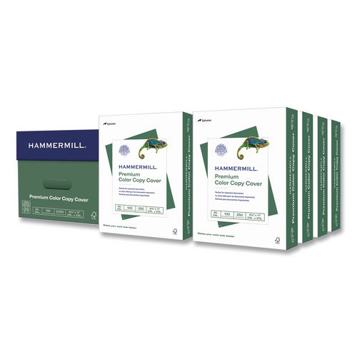 Premium Color Copy Cover, 100 Bright, 80 lb Cover Weight, 8.5 x 11, Photo White, 250 Sheets/Ream, 8 Reams/Carton
