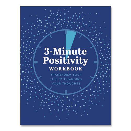 Guided Journal: 3-Minute Positivity - Transform Your Life by Changing Your Thoughts, Blue Cover, (96) 8 x 6 Sheets