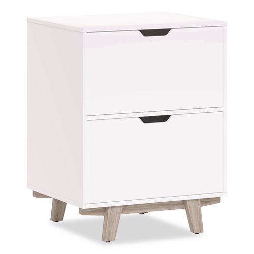 Whitney 2-Drawer Lateral File Cabinet, Letter/Legal Size File Drawers, 23.75" x 20" x 31.25", White