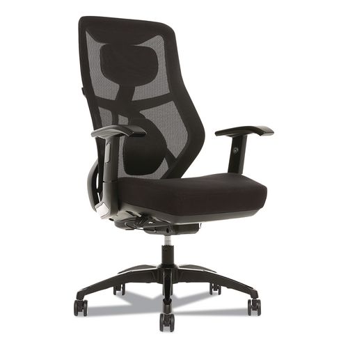 Duo-EX Ergonomic Mesh Back Task Chair, Supports Up to 275 lb, 19" to 22" Seat Height, Black
