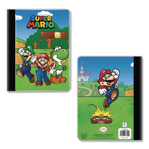Innovative Designs Licensed Composition Book, Super Mario, Wide/Legal ...