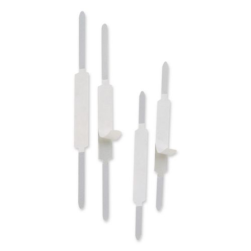 Self-Adhesive Two-Prong Folder Fasteners, 1" Capacity, 2.75" Center to Center, Silver, 100/Box