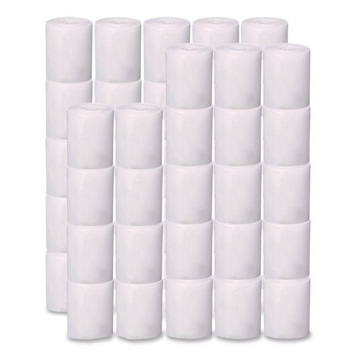 BPA-Free Thermal POS Rolls, 0.5" Core, 2.25" x 42 ft, White, 48/Carton