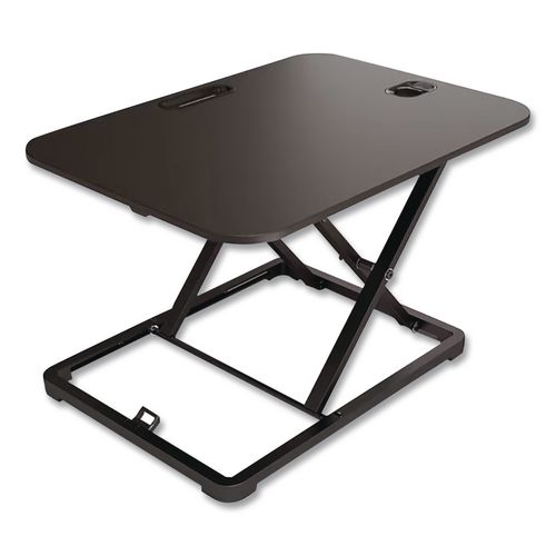 FlexFit Manual Rectangular Adjustable Desk Converter, 26.7 x 18.8 x 1.7 to 15.9, Black