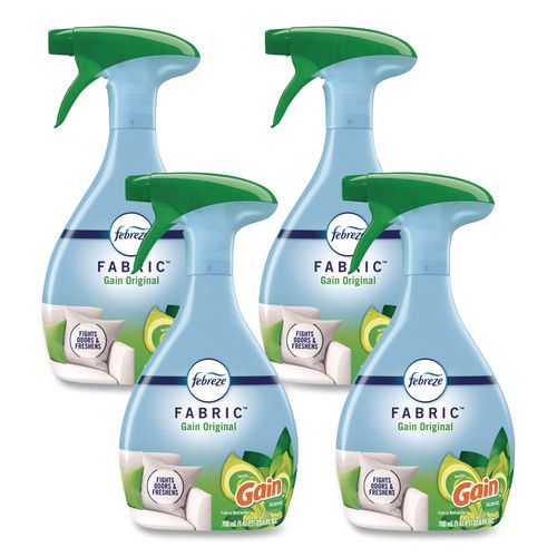 FebrezeÂ® FABRIC Refresher/Odor Eliminator, Gain Original, 23.6 oz Spray Bottle, 4/Carton