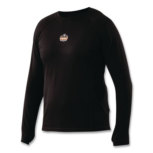 N-Ferno 6435 Midweight Long Sleeve Base Layer Shirt, 5X-Large, Black