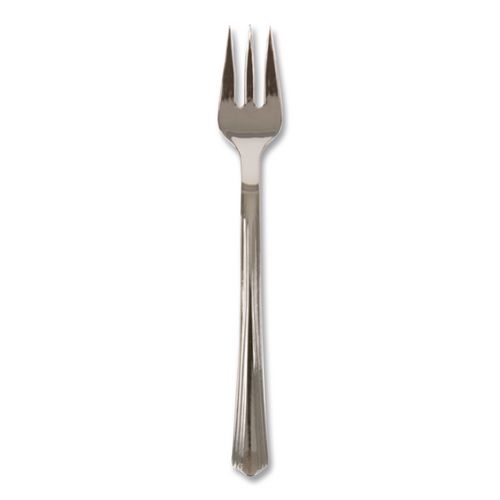 Petite Tasting Fork, Polystyrene, Silver, 400/Carton