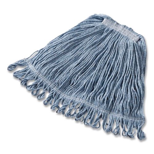 Super Stitch Blend Mop, Green Headband, Cotton/Synthetic, Medium, Blue