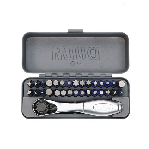 32-Piece GoBox TerminatorBlue Impact Bit Set with Mini Ratchet