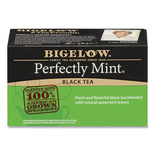BigelowÂ® Perfectly Mint Black Tea, 28/Box