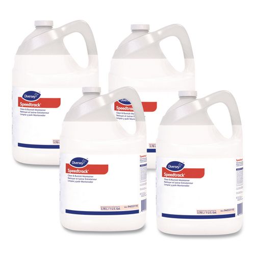 Speedtrack Floor Cleaner, Unscented, 1 gal Bottle, 4/Carton