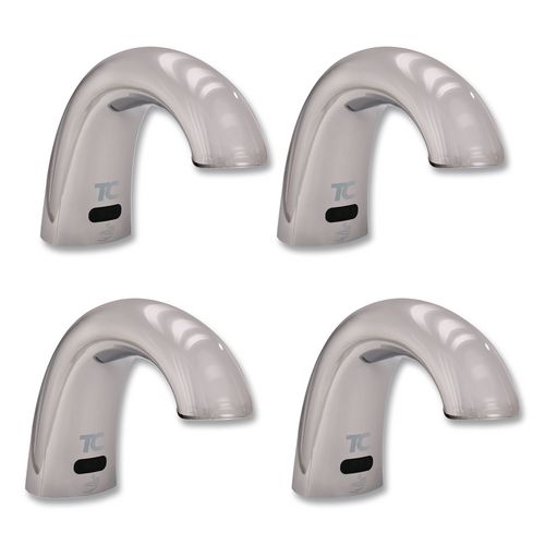 One Shot Soap Dispenser - Touch Free, Foam, 800 mL/1,600 mL, 11 x 14 x 3.5, Chrome, 4/Carton