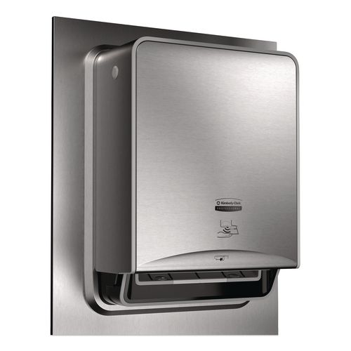 ICON Automatic Roll Towel Recessed Dispenser Housing with Trim Panel, 22 x 6.52 x 17.64, Stainless Steel