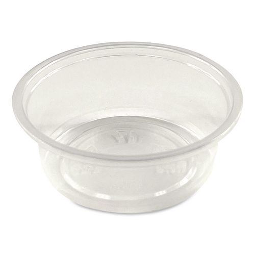 Portion Cups, 1.5 oz, Clear, 100/Pack, 25 Packs/Carton