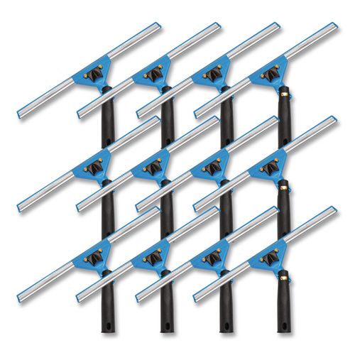 Swivel Window Squeegee with Quick Release, 14" Wide Blade, 12/Carton