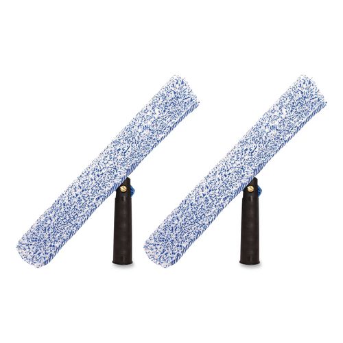 Heavy-Duty Swivel Window Washer, 18" Wide Blade, 2/Pack