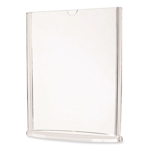 Tabletop Sign and Menu Holder, 5 x 7 Insert, Clear