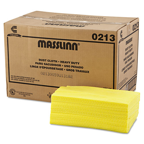 Masslinn Dust Cloths, 24 x 16, Yellow, 400/Carton