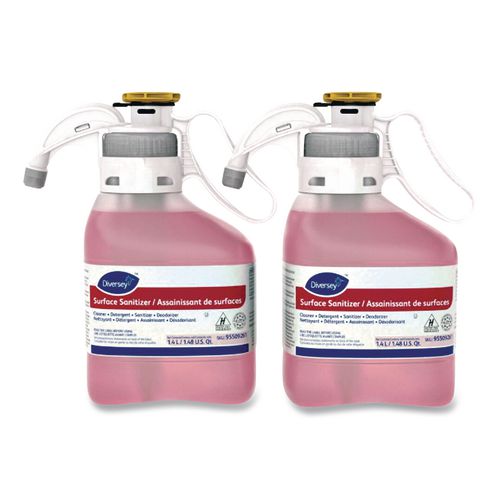 Hard Surface Sanitizer, Unscented, 1.4 L SmartDose, 2/Carton