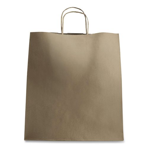 Huntington Paper Shopping Bag, Rope Handles, Large Size, 13.4 x 9.3 x 15.9, Kraft, 200/Carton