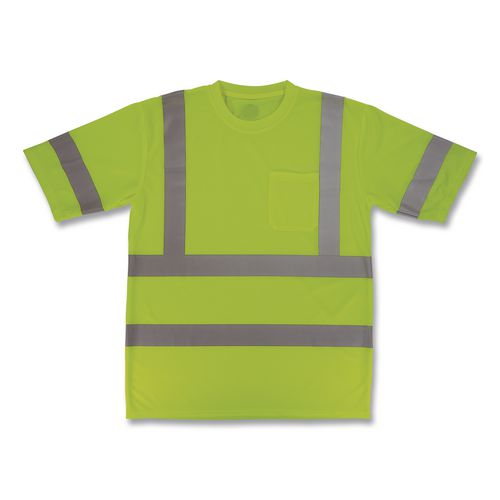 GloWear 8367 Class 3 Essential Hi-Vis T-Shirt, 2X-Large, Lime