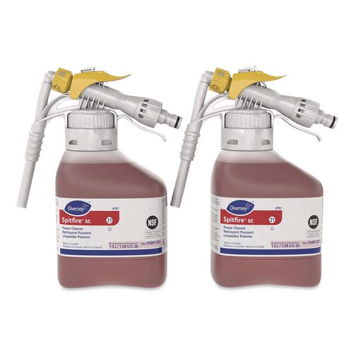 Spitfire SC Power Cleaner, 50.7 oz Bottle, 2/Carton
