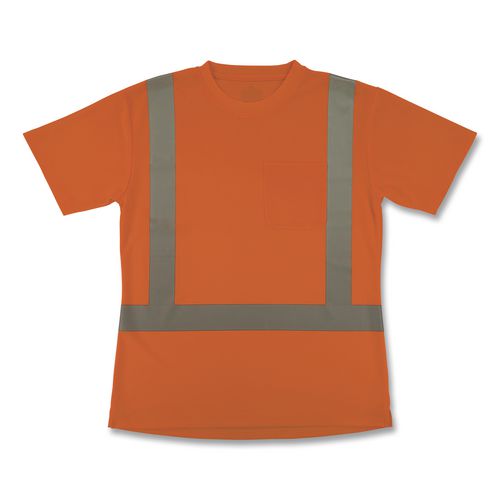 GloWear 8274 Class 2 Women's Essential Hi-Vis T-Shirt, Medium, Orange