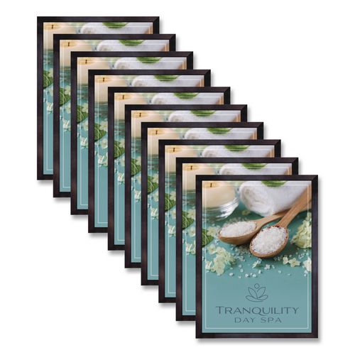 Poster Frame, MDF, 18 x 24 Insert, Black, 10/Pack