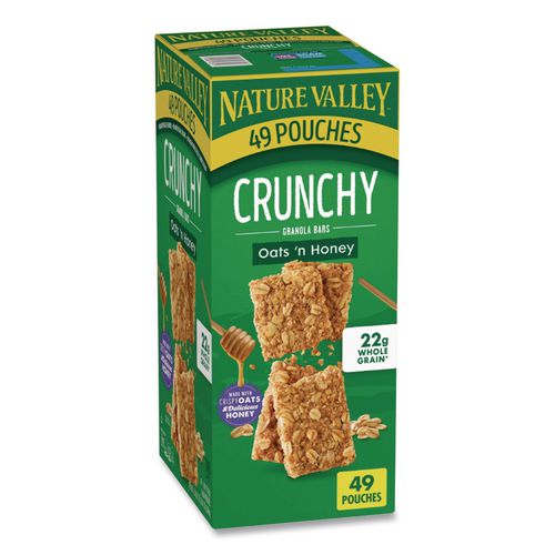Granola Bars, Oats and Honey, 1.5 oz Bar, 49/Carton