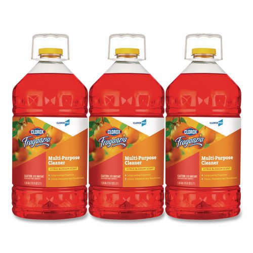 Clorox? CloroxPro Fraganzia Multi-Purpose Cleaner Concentrate, Citrus Blossom Scent, 175 oz Bottle, 3/Carton