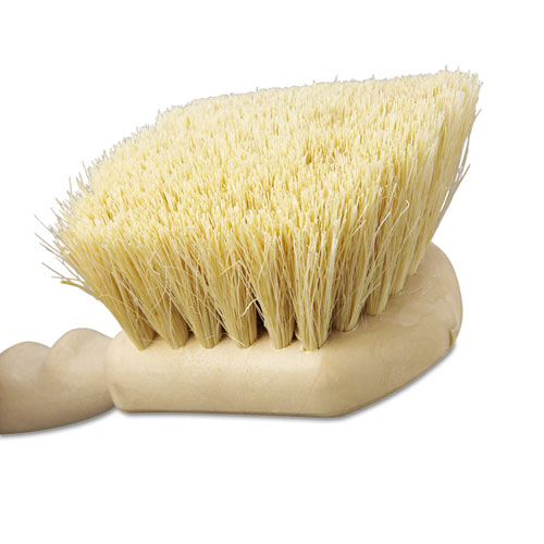 Image of Utility Brush, Cream Tampico Bristles, 5.5" Brush, 3" Tan Plastic Handle