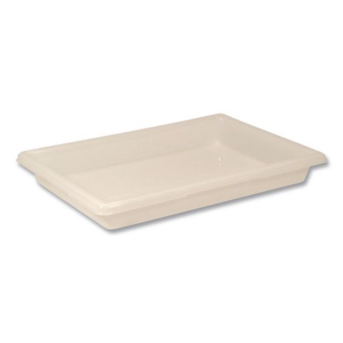Food/Tote Boxes, 5 gal, 18 x 3.5 x 3.5, Plastic, White