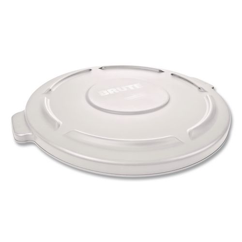 BRUTE Self-Draining Flat Top Lids, 19.88" Diameter x 1.8"h, White