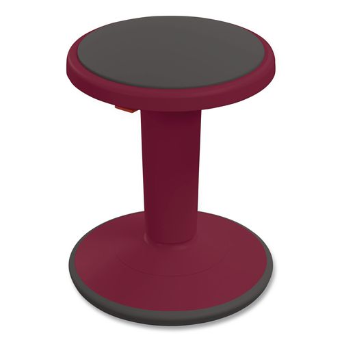 Hierarchy Grow Stool, Tall, Backless, Supports Up to 250 lbs, 17" to 24" Seat Height, Currant Seat, Currant Base
