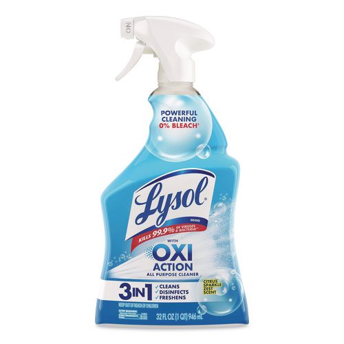Multi-Purpose Cleaner with Hydrogen Peroxide, Citrus Sparkle Zest Scent, 32 oz Trigger Spray Bottle