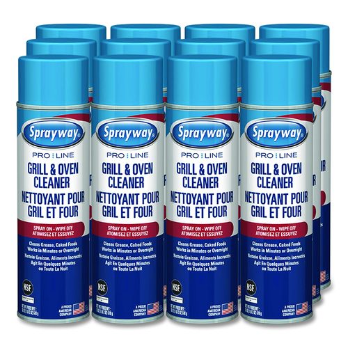 Grill and Oven Cleaner, 18 oz Aerosol Spray, 12/Carton