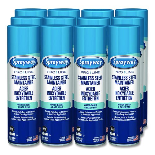 Stainless Steel Maintainer, 16 oz Aerosol Spray, 12/Carton