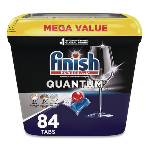 Powerball Quantum Dishwasher Tabs, Fresh Scent, Tub, 84 Tabs
