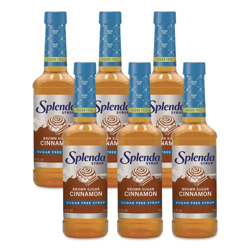 Sugar-Free Coffee Syrup, Brown Sugar Cinnamon, 25.4 oz Bottle, 6/Carton
