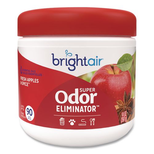 Super Odor Eliminator, Fresh Apples and Spice, 14 oz Jar