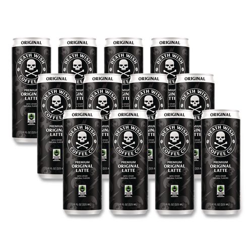 Original Latte Cold Brew Coffee, 11 oz Can, 12/Carton