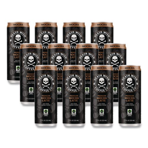 Mocha Latte Cold Brew Coffee, 11 oz Can, 12/Carton
