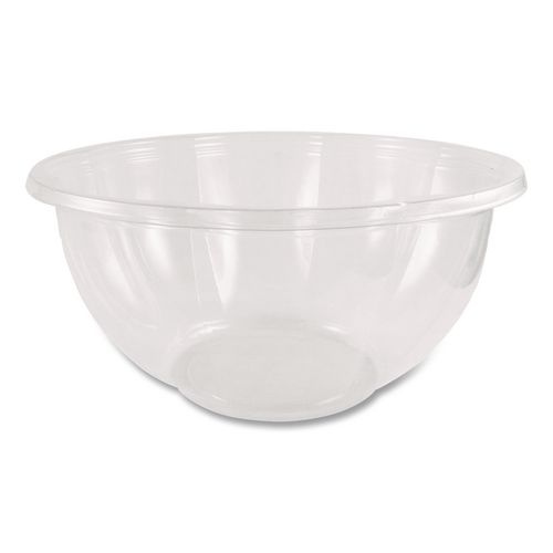 PLA Salad Bowls, 32 oz, 6.7" dia x 3.3" h, Clear, Plastic, 600/Carton