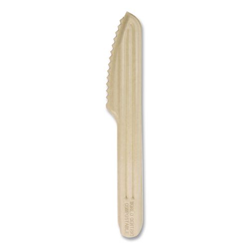 NoTree Cutlery, Light Mediumweight, Knife, Paper, Natural, 1,000/Carton
