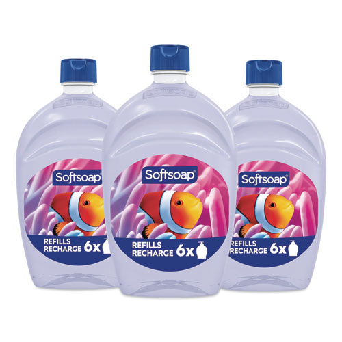 Liquid Hand Soap Refill, Fresh Scent, 50 oz, 3/Carton
