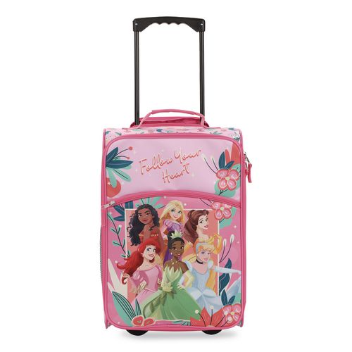Disney Princess Soft-Sided Carry-On Suitcase, 11.75 x 7.75 x 18