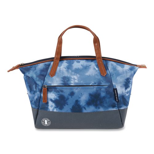Eco Iced Tie Dye Blue Insulated Lunch Bag, 9.5" x 6.25" x 11.5", Blue