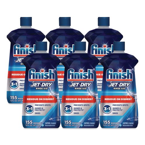 Jet-Dry Rinse Agent, 16 oz Bottle, 6/Carton