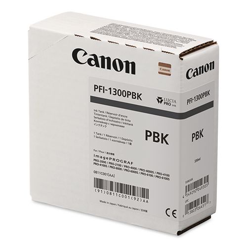 0811C001AA (PFI-1300) Ink, Photo Black